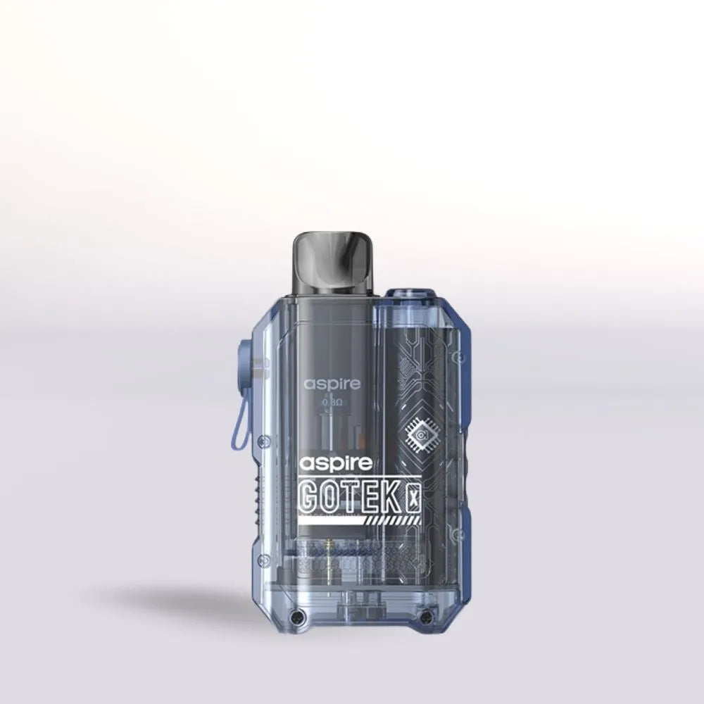 Aspire Gotek X Vape Device Blue  on a light gray background
