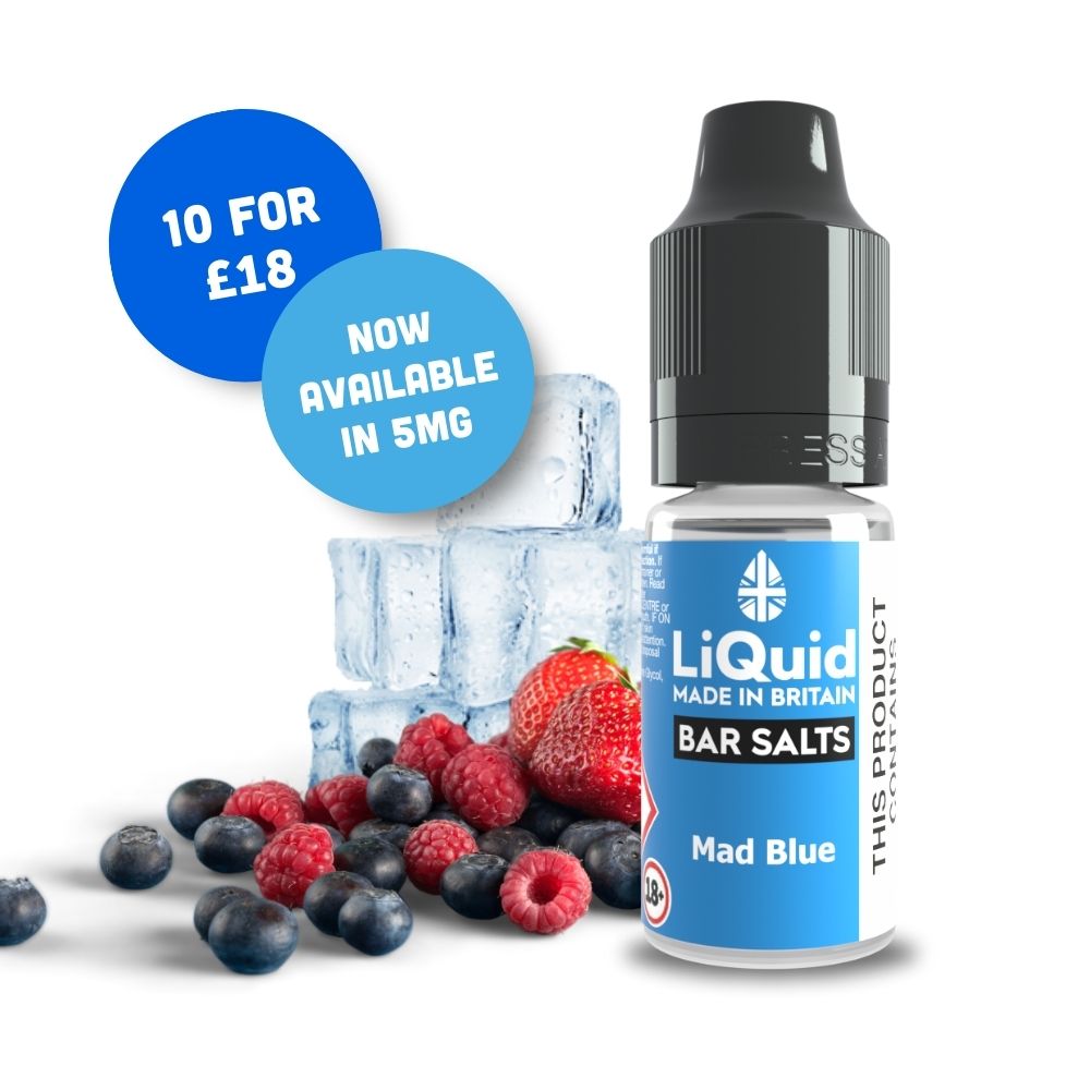 
Mad Blue Bar Salts Vape Juice