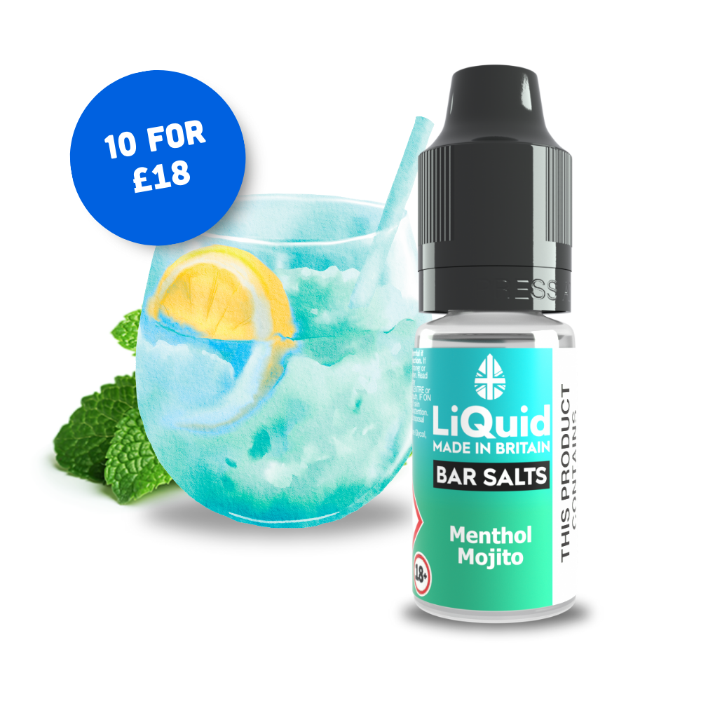 
Menthol Mojito Bar Salt Vape Juice Nic Salt