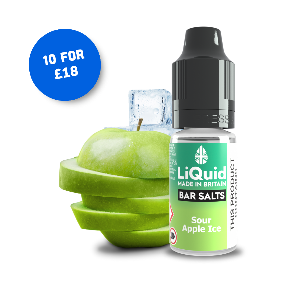 
Sour Apple Ice Bar Salt Vape Juice Nic Salt