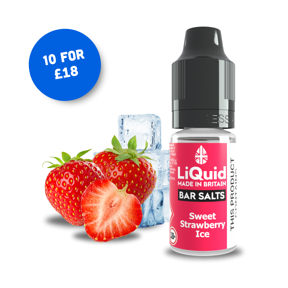 
Sweet Strawberry Ice Bar Salt Vape Juice Nic Salt