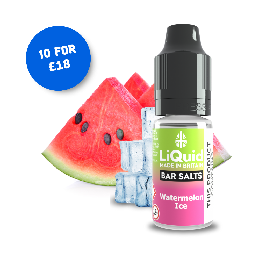 
Watermelon Ice Bar Salt Vape Juice Nic Salts