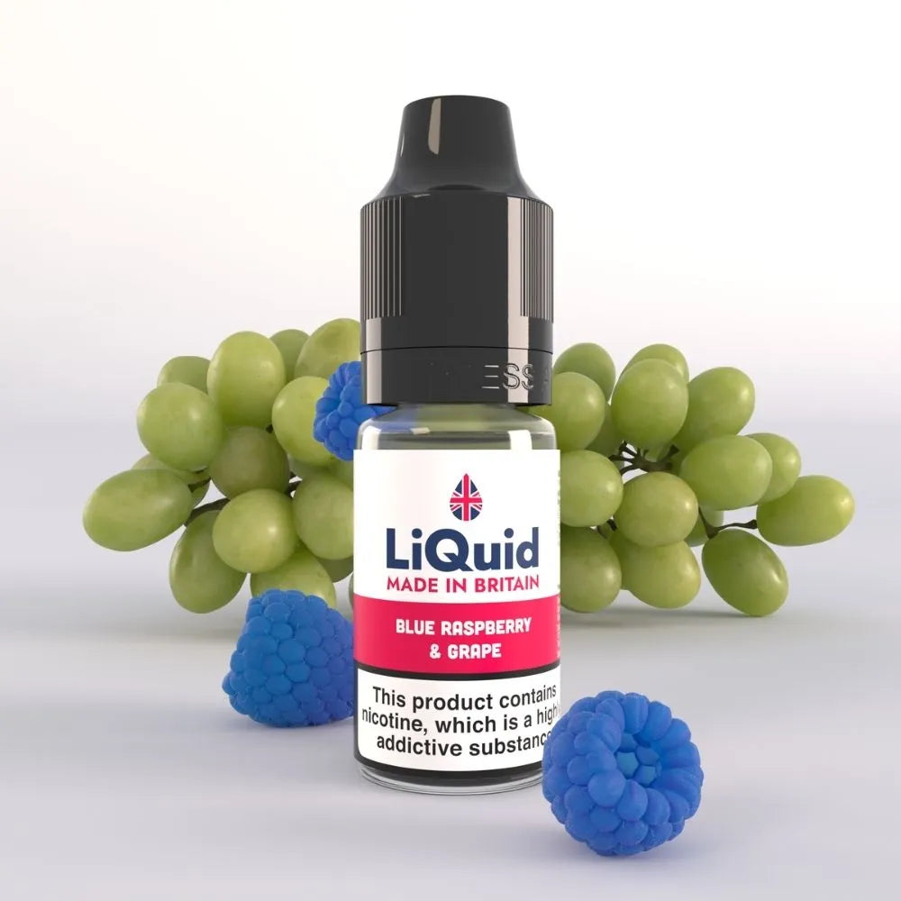 Blue Raspberry & Grape UK Made Cheap Vape Juice