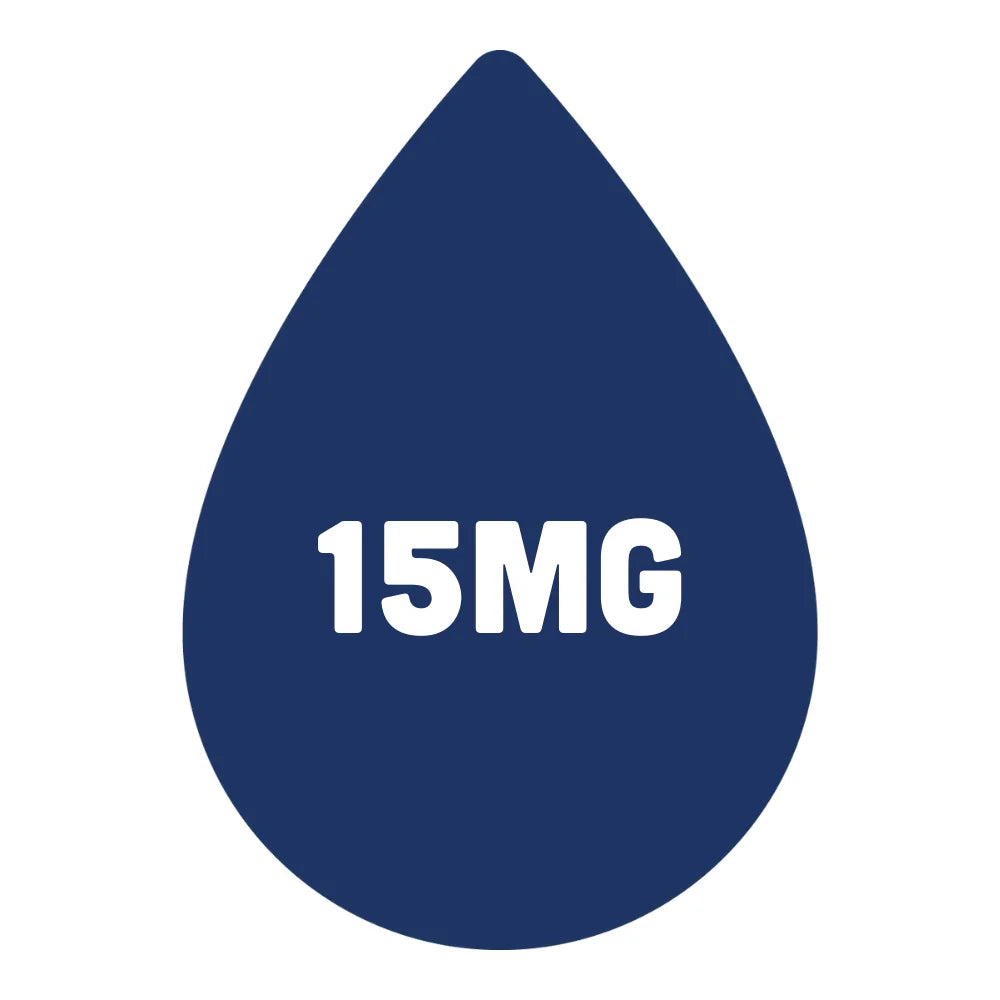 icon denoting 15mg nicotine salt strength