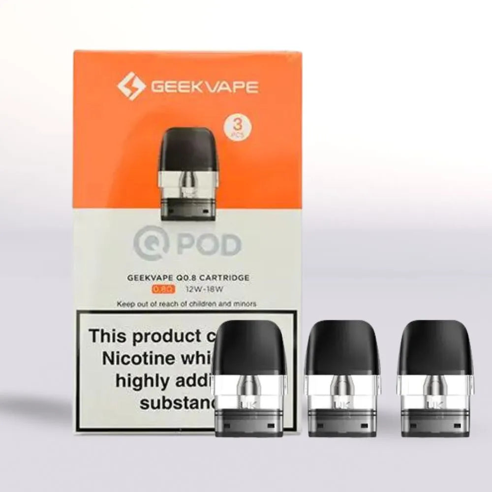 GeekVape Q Vape Kit Pod 0.8 Ohm cartridge