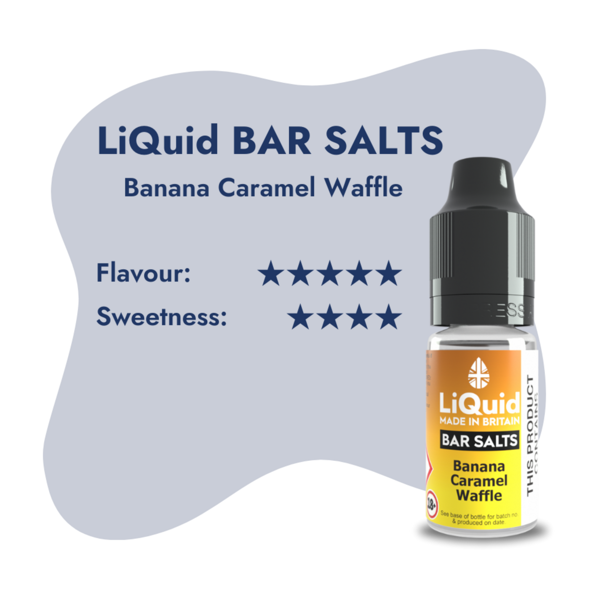LQuid Banana Caramel Waffle Bar Salts UK Made