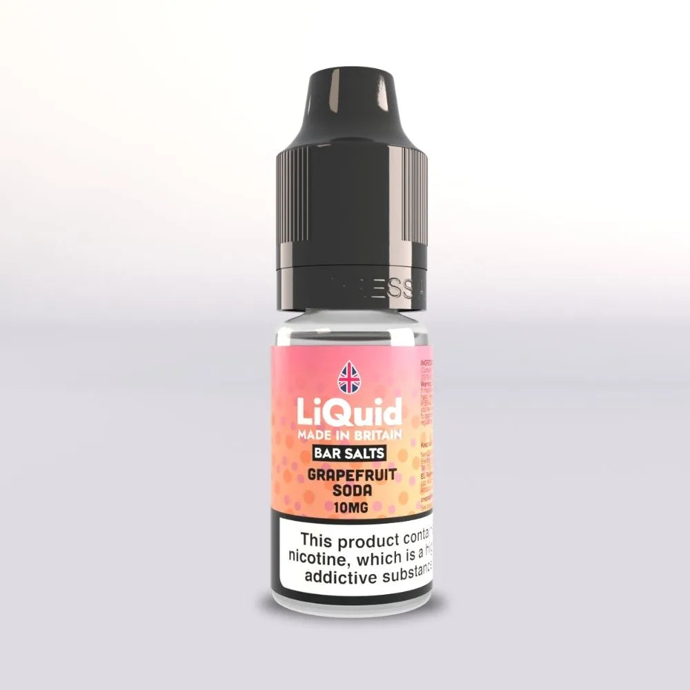Grapefruit Soda - Nicotine Salt Vape Juice Bar Salts UK Made LiQuid 10mg