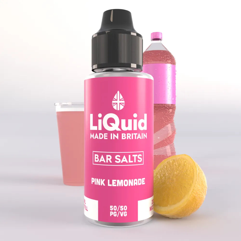 LiQuid Pink Lemonade Bar Salts Shortfill Vape Juice 100ml
