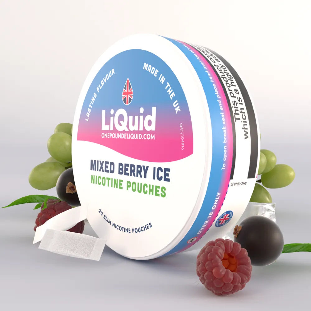 LiQuid Nicotine Pouches Mixed Berry Ice