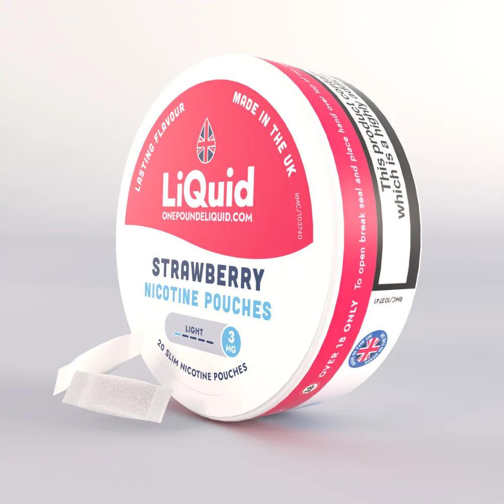 LiQuid Strawberry Nicotine Pouches - 3mg
