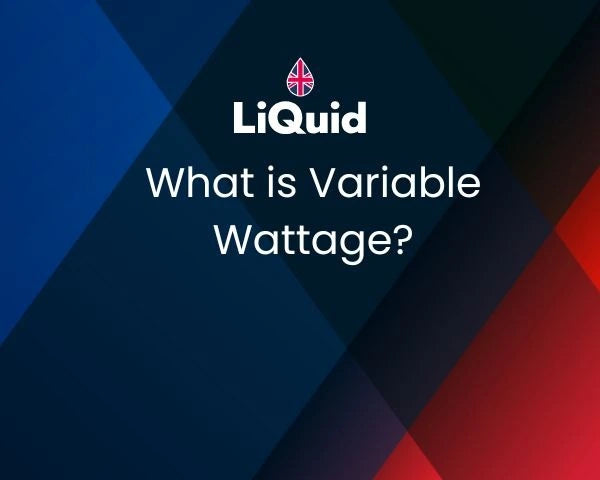 LiQuid logo on a geometric background with text 'What is Variable Wattage?'