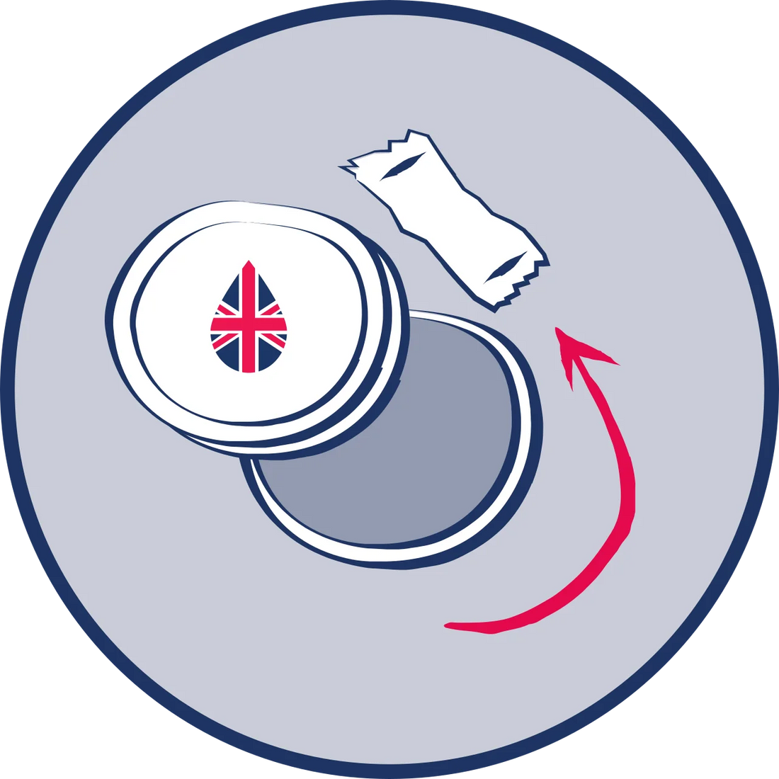 Nicotine Pouch Remove From Can Icon