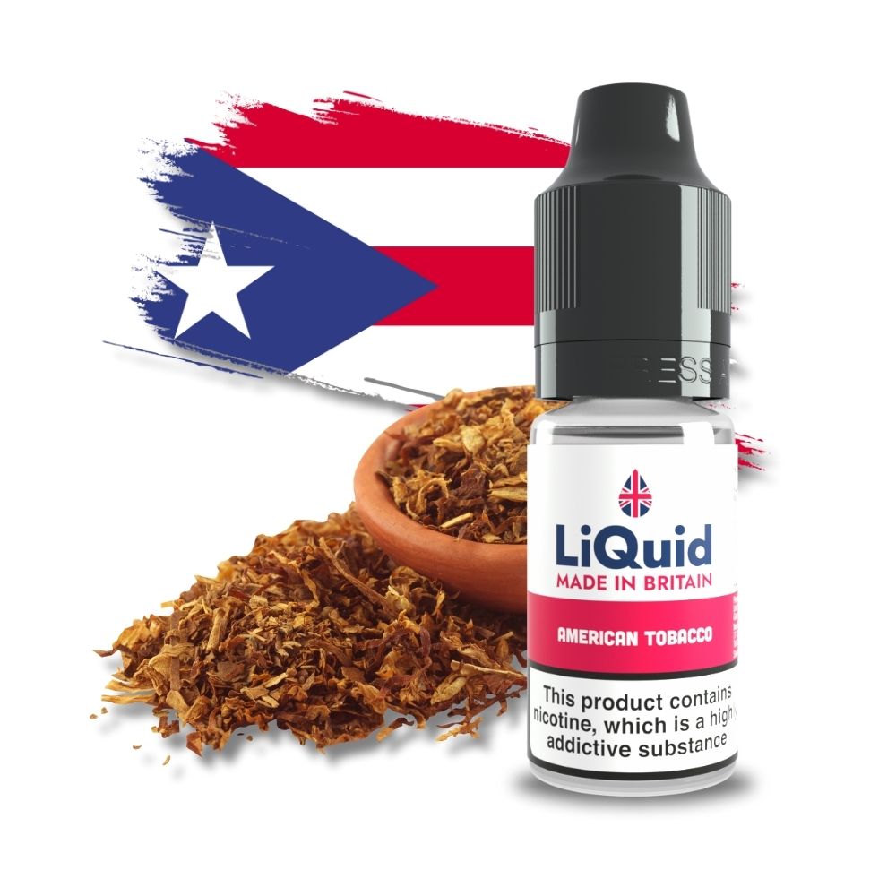 
American Tobacco UK Made Cheap £1 Vape Juice E-liquid