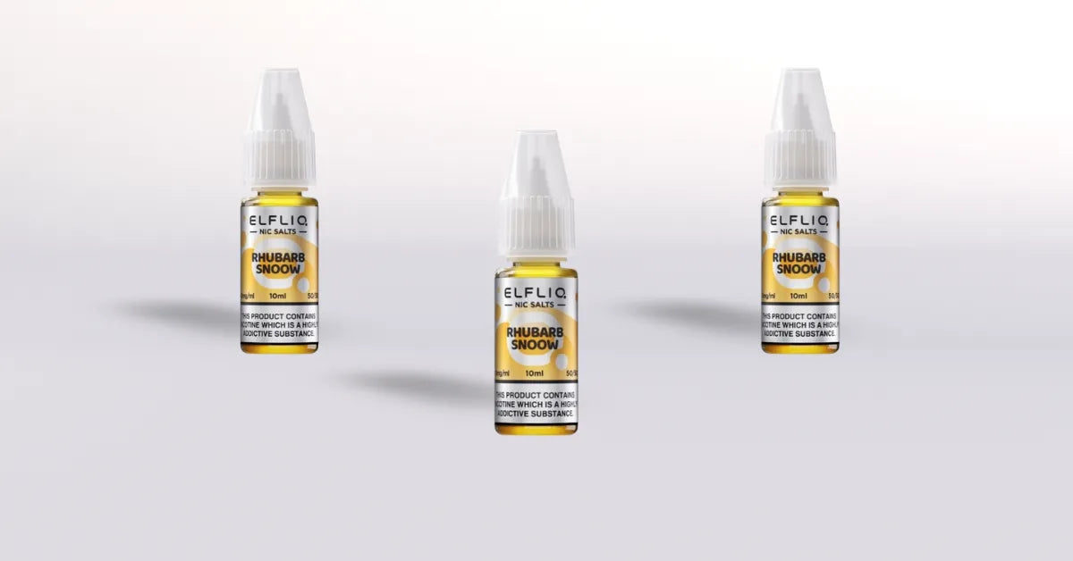 ElfBar Elfliq Rhubarb Snoow Nicotine Salt Vape Juice
