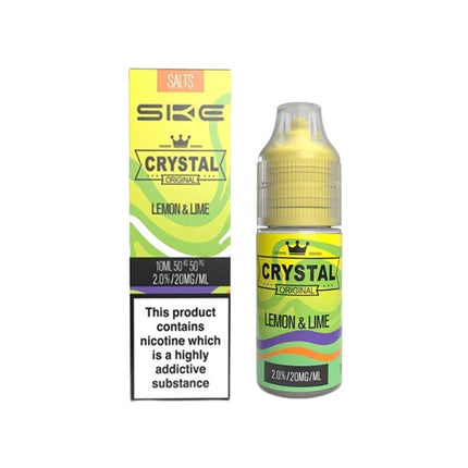 SKE Crystal Lemon & Lime nic salt Eliquid