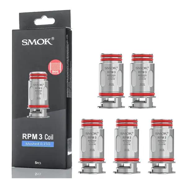 SMOK RPM 3 Replacement Coils - 5 Pack 0.15ohm One Pound E-Liquid UK