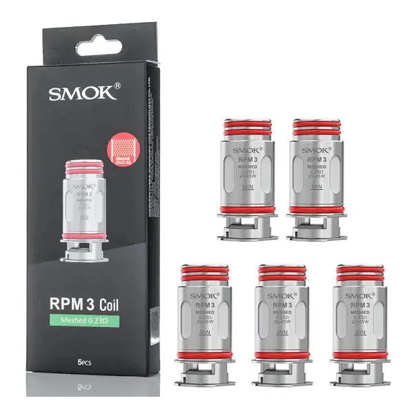 SMOK RPM 3 Replacement Coils - 5 Pack 0.23ohm One Pound E-Liquid UK