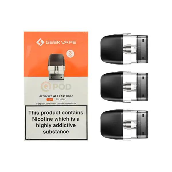 Geek Vape Q Cartridge Pod - 3 pack 1.2 ohm