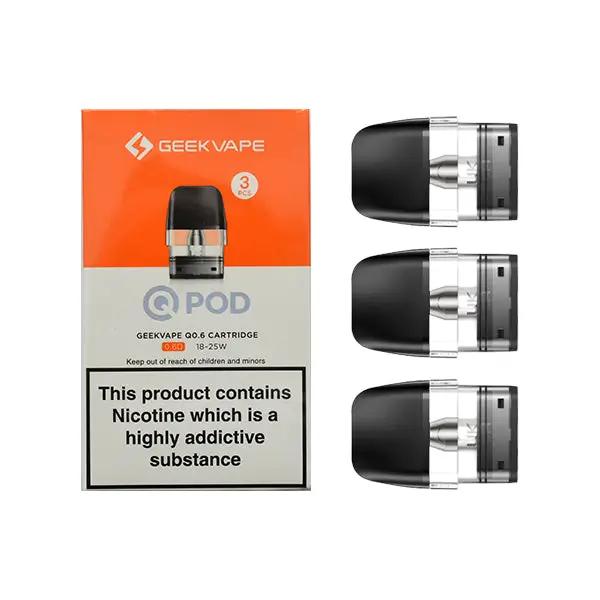 
Image showing Geek Vape Q Cartridge Pod - 3 pack