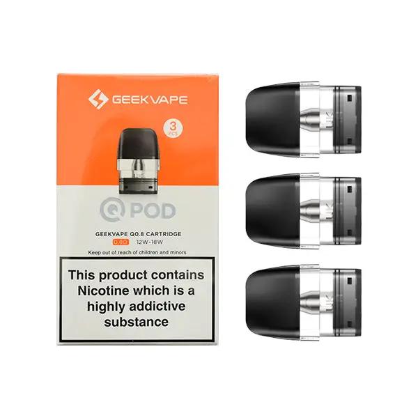 Geek Vape Q Cartridge Pod - 3 pack 0.8 ohm