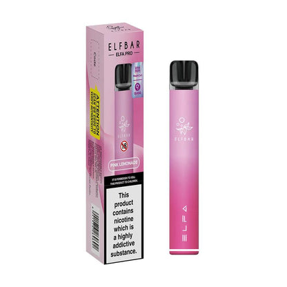 
Box of 1 Aurora Pink & Pink Lemonade ELFA Pro Pod Kit by Elf Bar