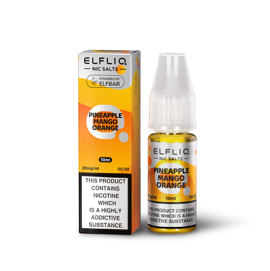 
Elf Bar Elfliq Pineapple Mango Orange Nic Salt E-Liquid 10ml