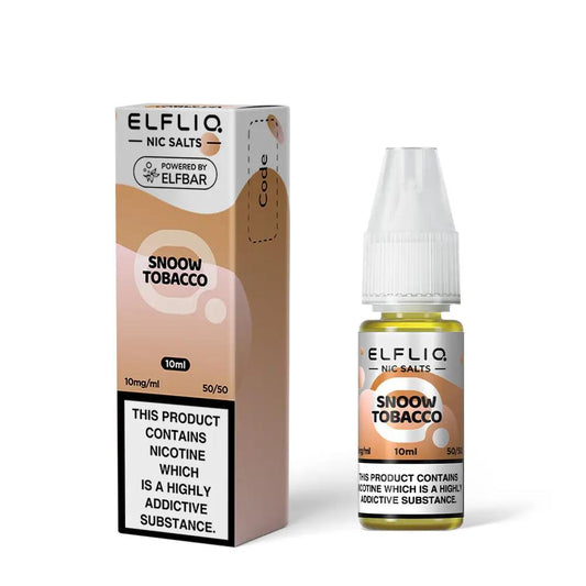 
Elf Bar ElfLiq Snoow Tobacco Nic Salt E-Liquid