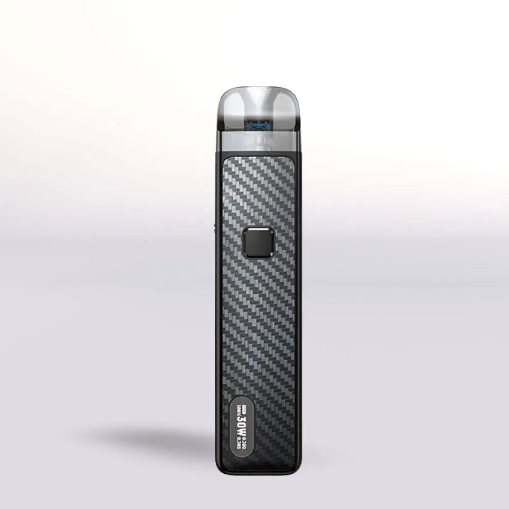 Black Aspire Flexus Pro vape device on a light gray background