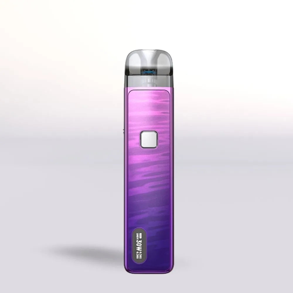 Purple Aspire Flexus Pro device on a light gray background