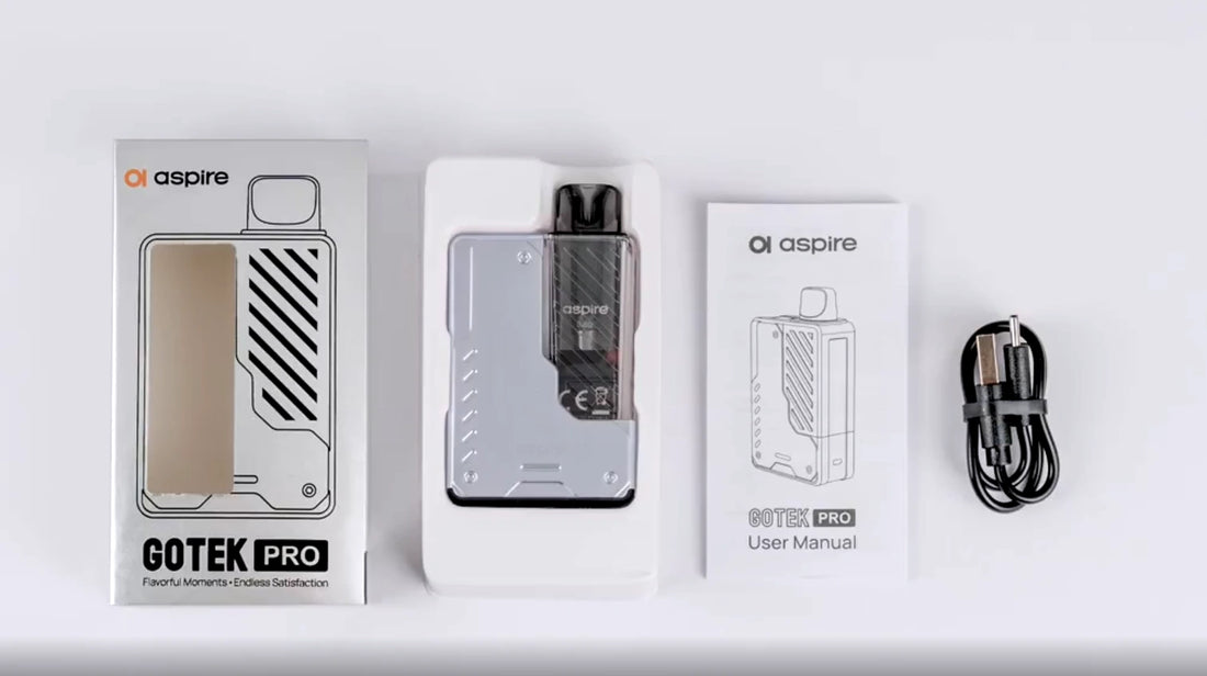 Aspire Gotek device unboxed