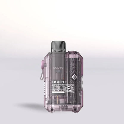 
Lavender Aspire Gotek X  vape device with 'aspire' branding on a light gray background