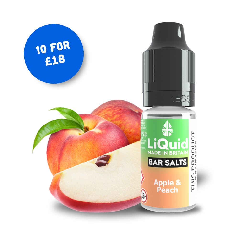 Apple & Peach Bar Salt Vape Juice Nic Salt