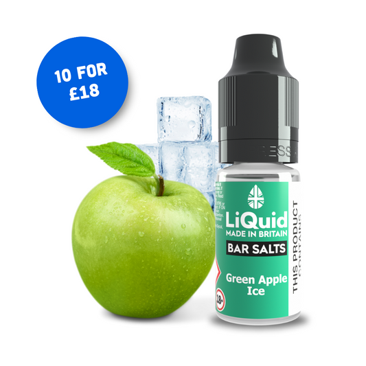 
Green Apple Ice Bar Salt Vape Juice Nic Salt
