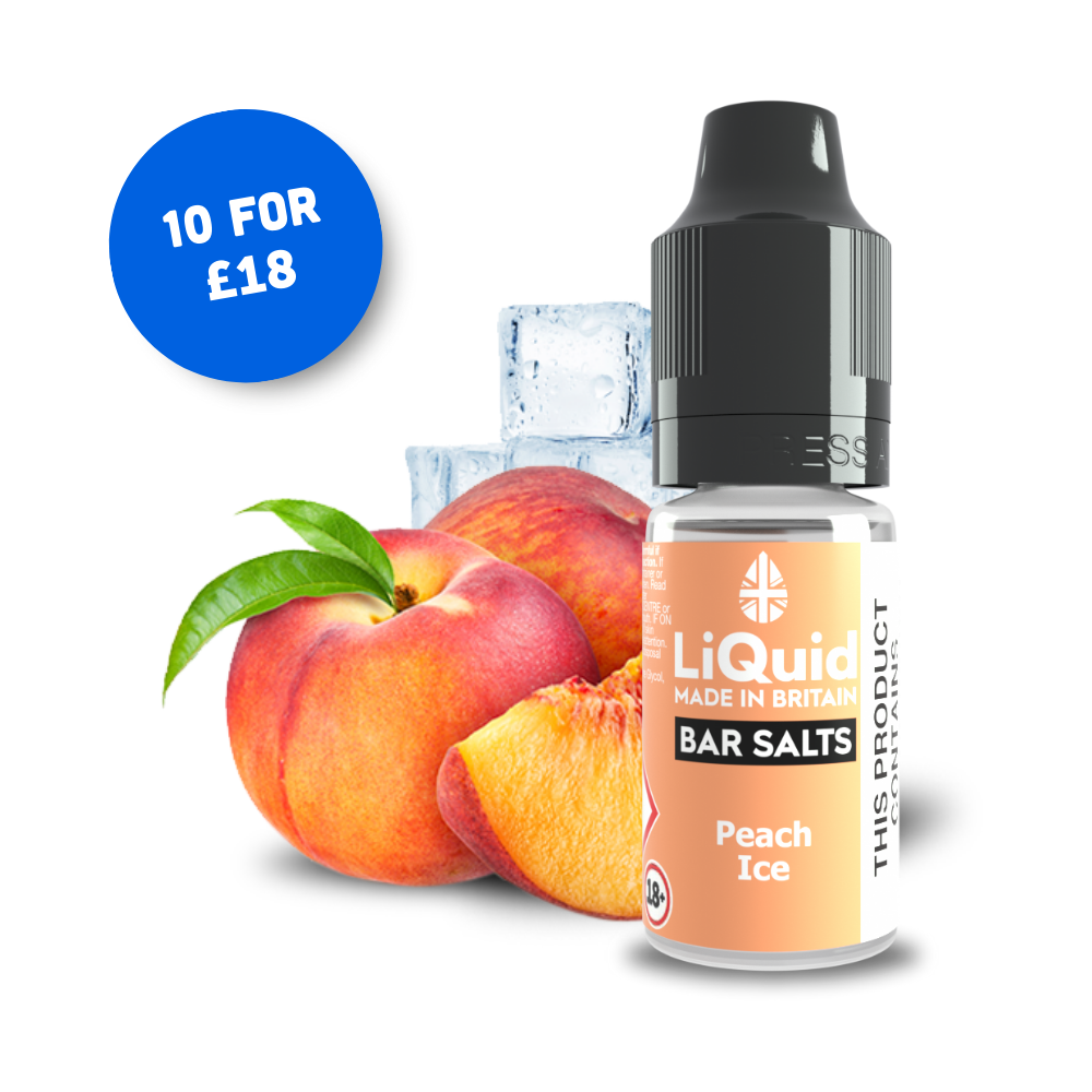 
Peach Ice Bar Salt Vape Juice Nic Salt