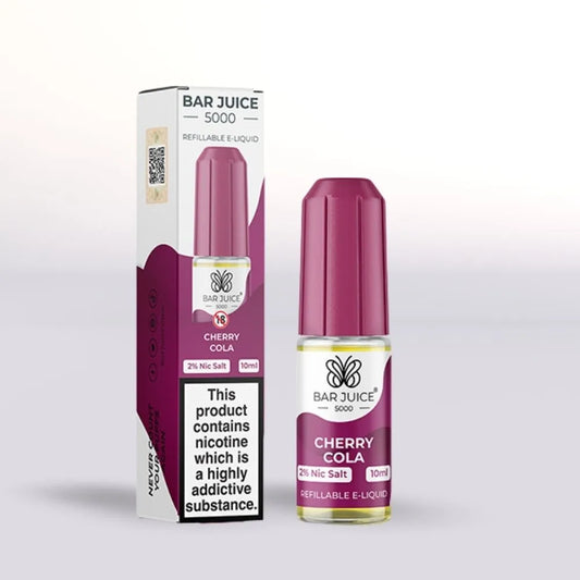 
Bar Juice 5000 Cherry Cola 20mg Nicotine Salt E-Liquid