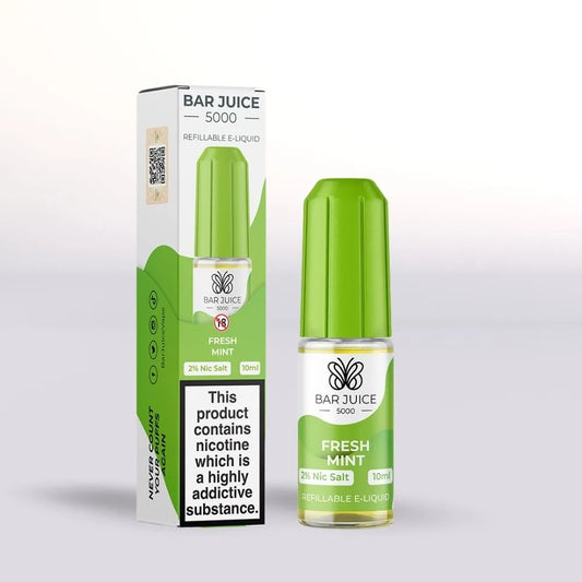 
Bar Juice 5000 Fresh Mint 20mg nicotine salt E-liquid 10ml