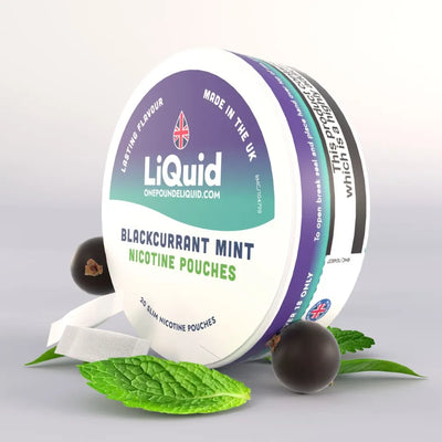 Blackcurrant Mint Nicotine Pouches by LiQuid