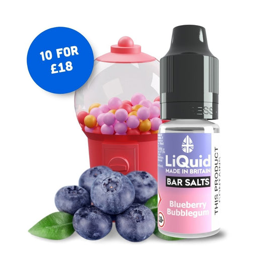 
Blueberry Bubblegum Bar Salt Vape Juice Nic Salt