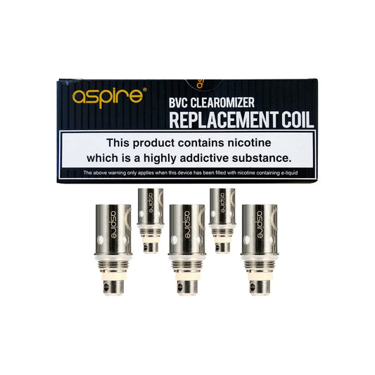 
Aspire BVC 1.6 Ohm Replacement Coils One Pound E-Liquid Aspire Vape Coils UK