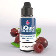 Cherry Raspberry Menthol HVG 100ml Shortfill E-Liquid UK Made Vape Juice