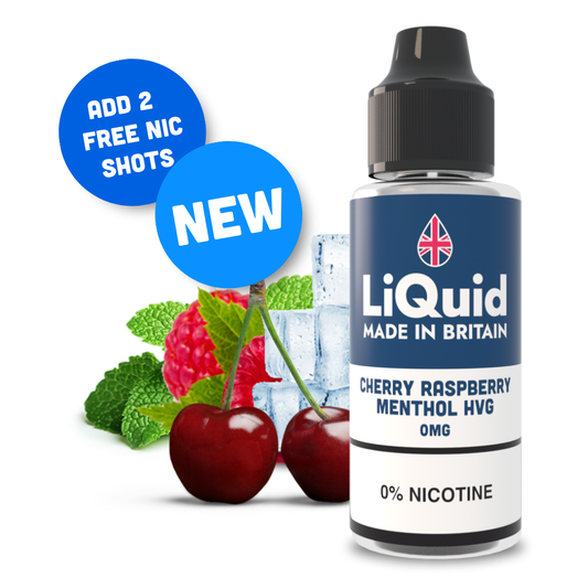 
Cherry & Raspberry Menthol HVG Shortfill 100ml
