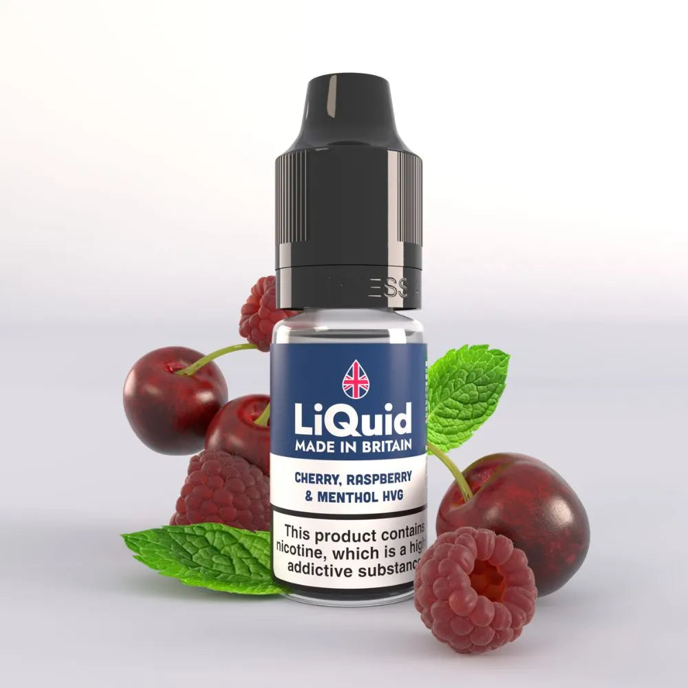 Cherry Raspberry & Menthol HVG UK Made Vape Juice