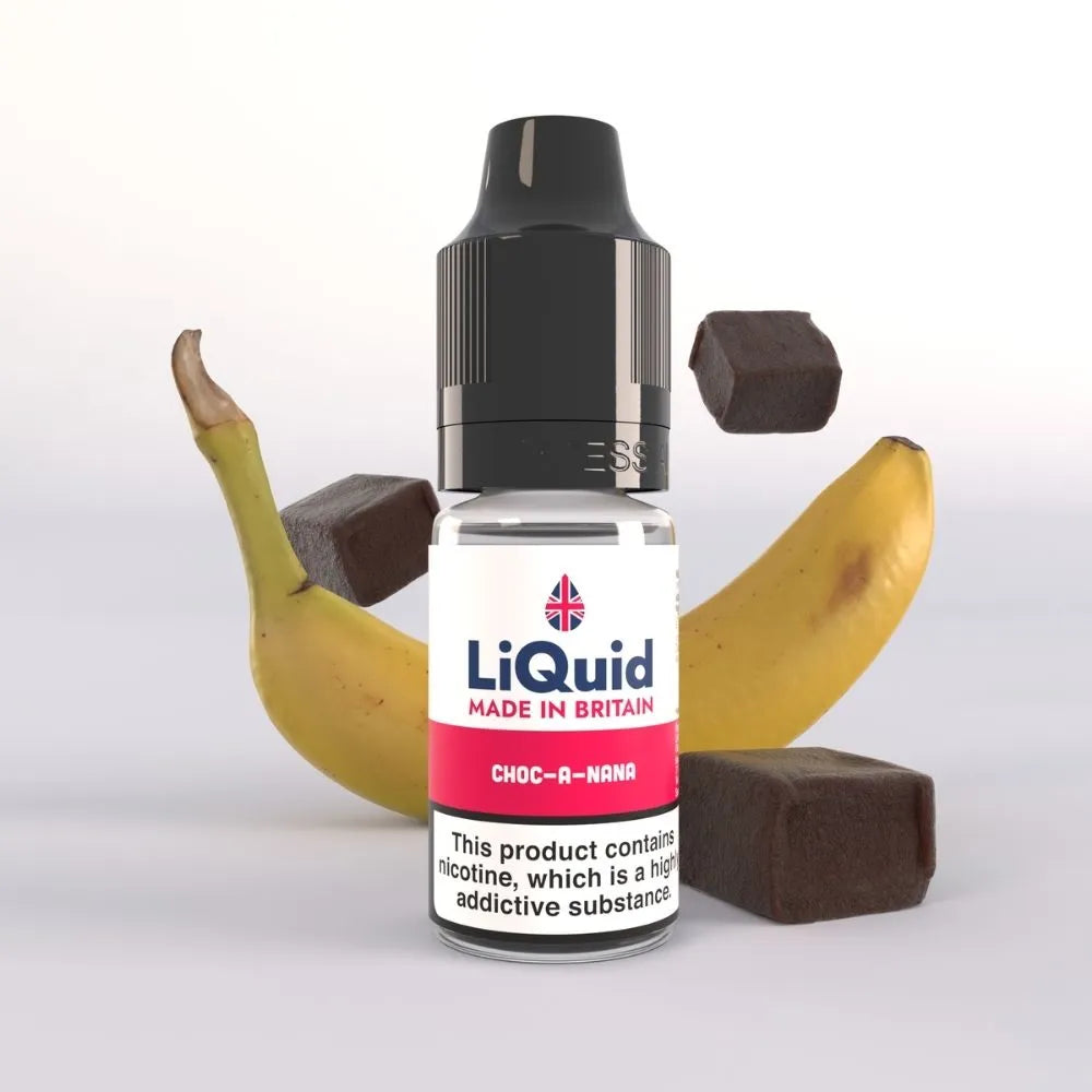 Choc-a-nana Banana Chocolate Uk Made Vape Juice E-liquid