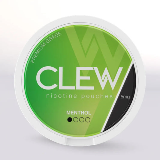 
Clew Menthol Nicotine Pouches 5mg