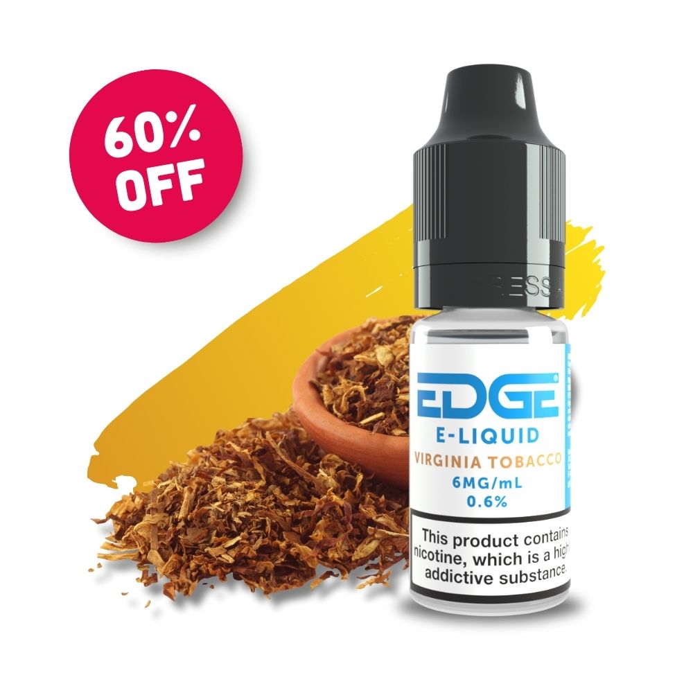 
60% discount on Edge E-Liquid - Virginia Tobacco