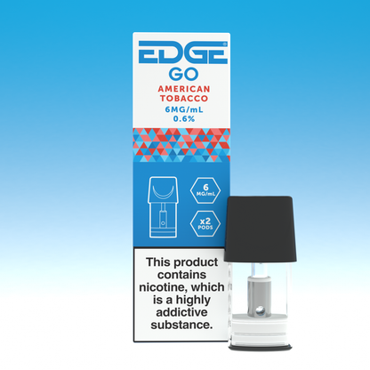 EDGE GO Disposable Vape Pods - American Tobacco - Pack of 2