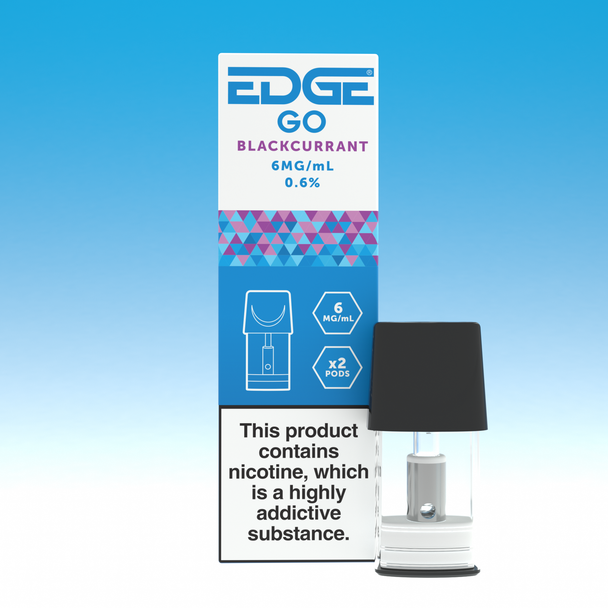 Blackcurrant Prefilled Pods | EDGE GO v2 | Pack of 2 | Only 4.00 Blackcurrant Prefilled Pods | EDGE GO v2 | Pack of 2 | Only 4.00
