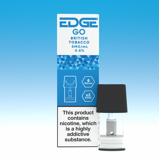 EDGE GO Disposable Vape Pods - British Tobacco - Pack of 2