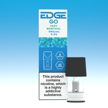 EDGE GO Disposable Vape Pods - Very Menthol - Pack of 2