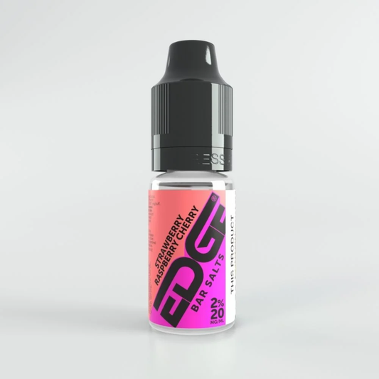 
EDGE Vaping UK Strawberry Raspberry Cherry Bar Salts Nic Salt